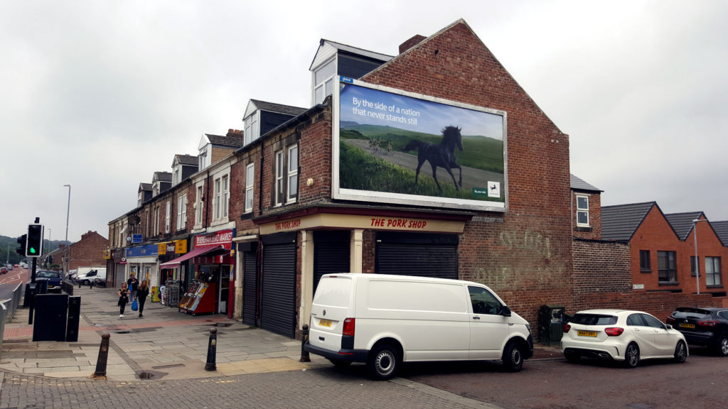 Missing signage on Saltwell Road